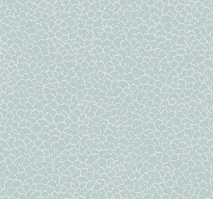 Nadie Blue Wallpaper by Ronald Redding Classics Covers about 60.8 square feet 27-in by 27-ft long roll Unpasted 25.25 - Fabric Carolina -