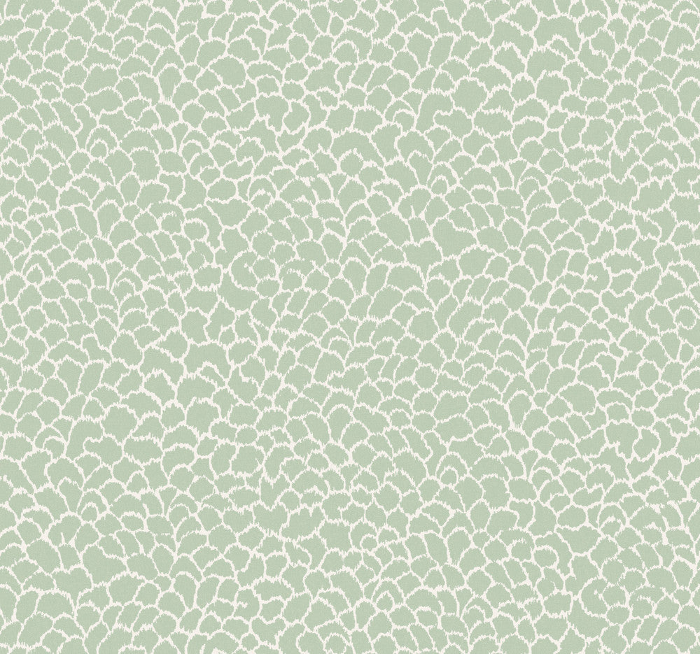Nadie Green Wallpaper by Ronald Redding Classics Covers about 60.8 square feet 27-in by 27-ft long roll Unpasted 25.25 - Fabric Carolina -
