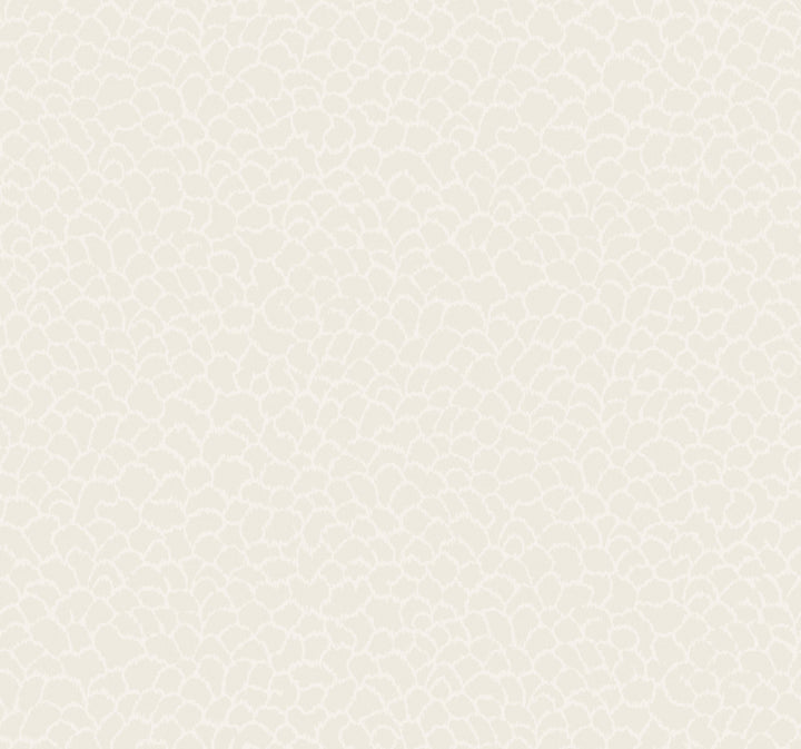 Nadie White Wallpaper by Ronald Redding Classics Covers about 60.8 square feet 27-in by 27-ft long roll Unpasted 25.25 - Fabric Carolina -