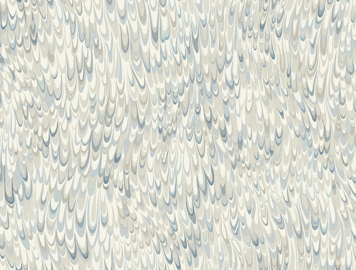 Aslan Blue Wallpaper by Ronald Redding Classics Covers about 60.8 square feet 27-in by 27-ft long roll Unpasted 20.5 - Fabric Carolina -