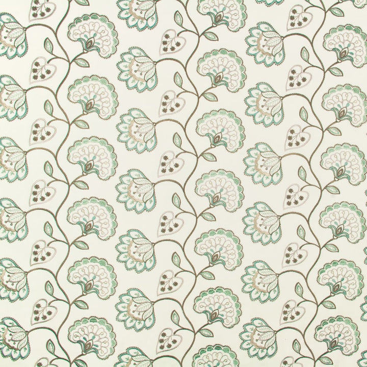 Gumbo 2 Seaglass by Stout Fabric Rainbow Library Seaglass/Robbins Egg 56% Polyester 44% Cotton INDIA Horizontal: 26 and Vertical: 6.25 51 in - Fabric Carolina -