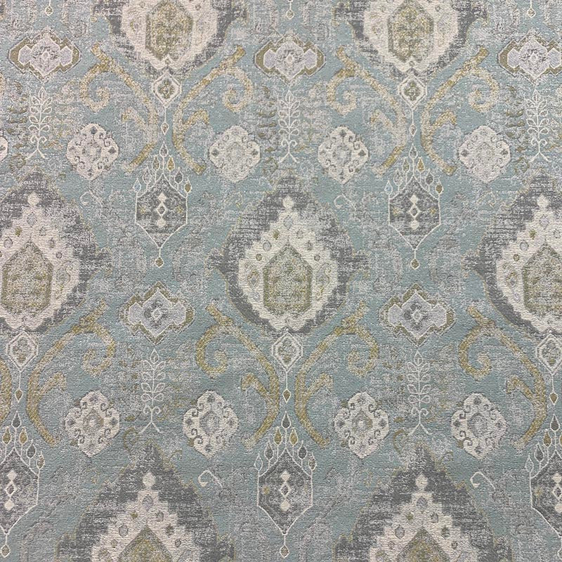Guru Graymist by Magnolia Designer Fabric - 72% Cot, 28% Poly China 78000 Horizontal: 13.75 and Vertical: 30 55.5 - Swanky Fabrics -