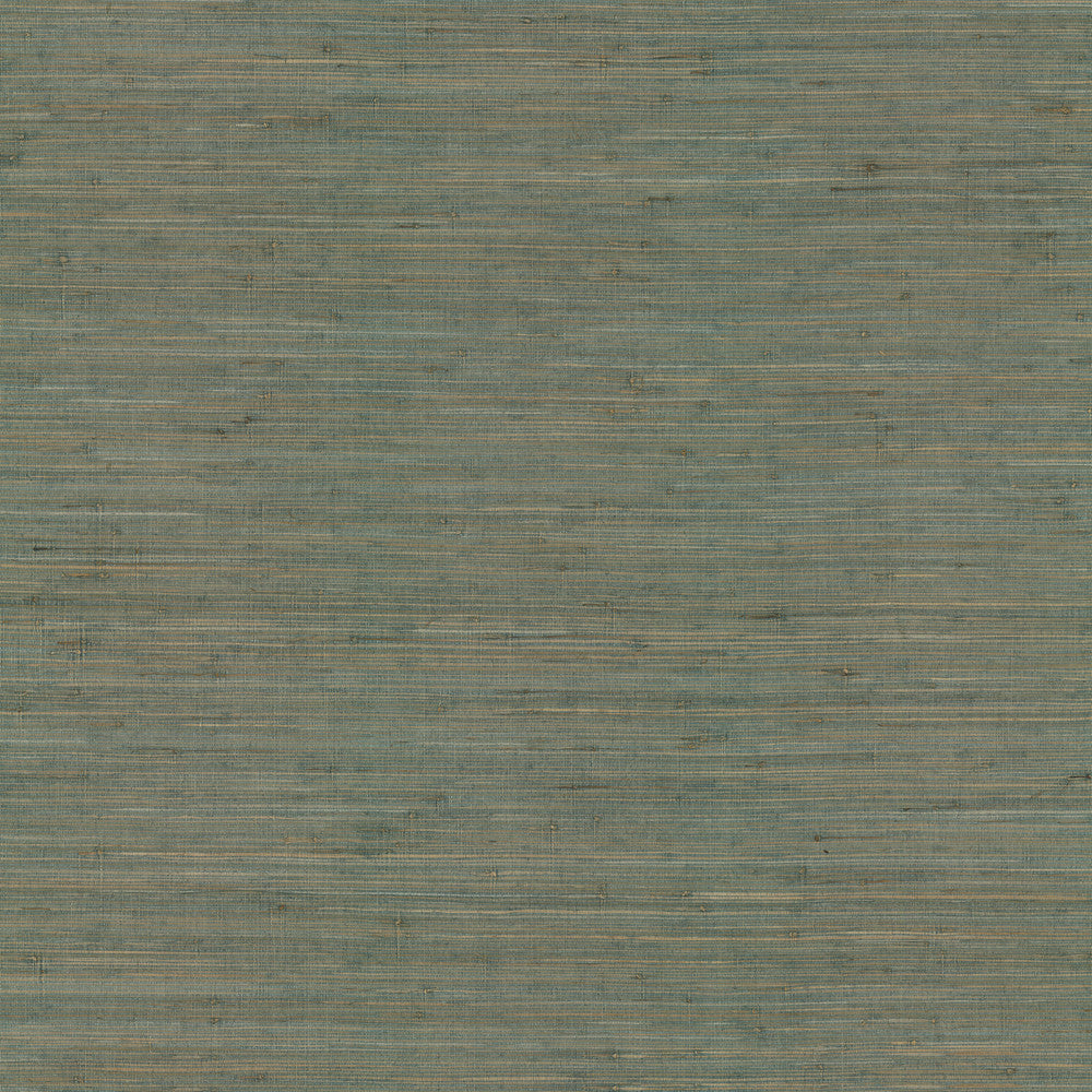 Knotted Grass Spruce Wallpaper by Ronald Redding Grasscloth & Natural Resource Covers about 72 square feet 36-in by 24-ft long roll Unpasted 0 - Fabric Carolina -