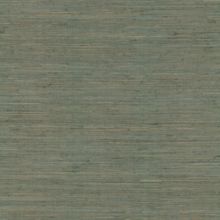 Knotted Grass Spruce Wallpaper by Ronald Redding Grasscloth & Natural Resource Covers about 72 square feet 36-in by 24-ft long roll Unpasted 0 - Fabric Carolina -