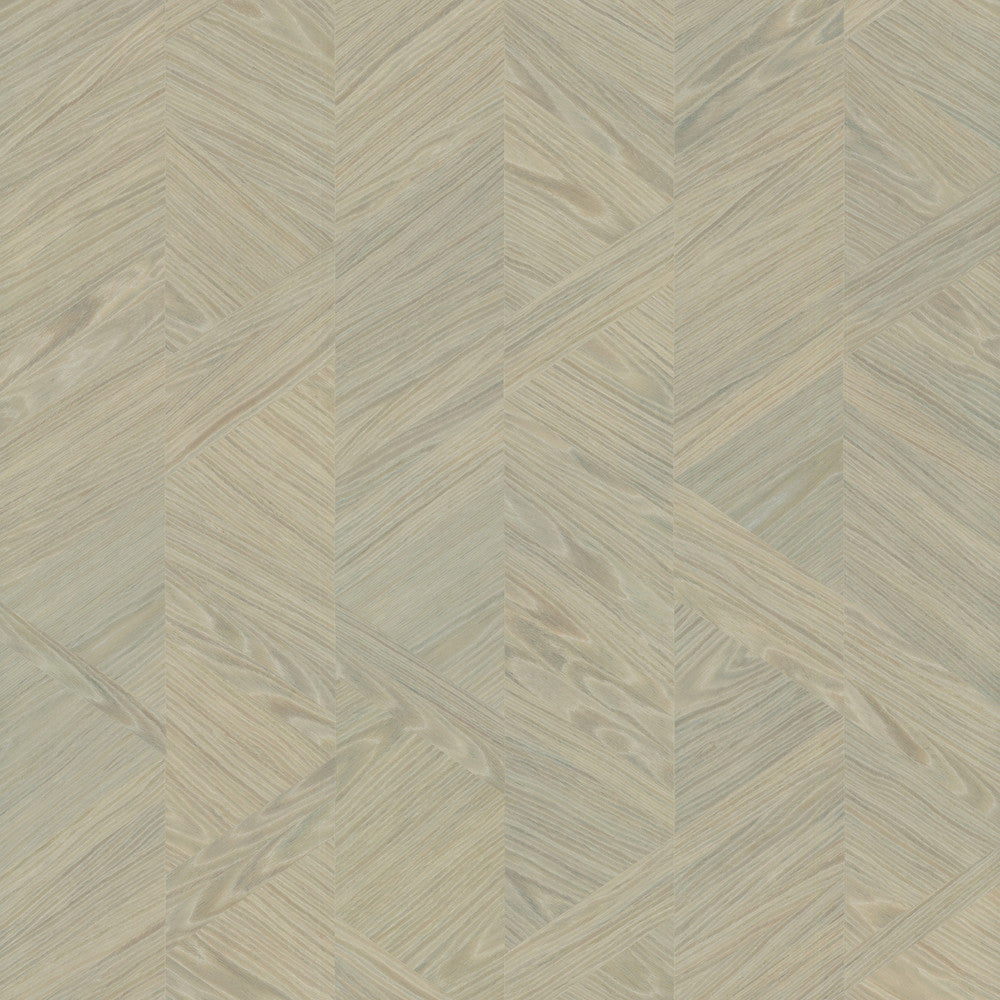 Interlocking Wood Moss Wallpaper by Ronald Redding Grasscloth & Natural Resource Covers about 72 square feet 36-in by 24-ft long roll Unpasted 0 - Fabric Carolina -