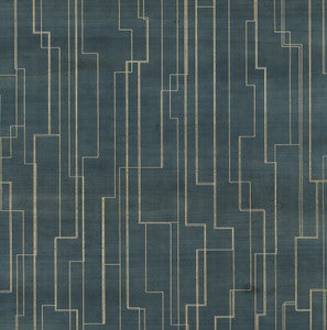 Inlay Line Peacock Wallpaper by Ronald Redding