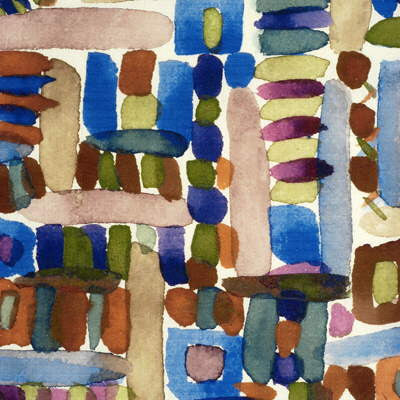 Moriyama Carnival by Groundworks Fabric THOMAS O'BRIEN TEXTILES VOL.II LINEN - 100% Austria MEDIUM Horizontal: 28.5 and Vertical: 34 57 - Fabric Carolina -