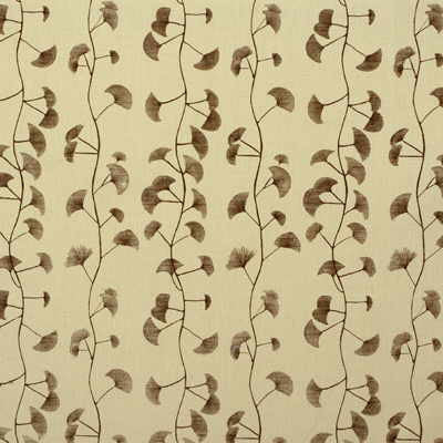Fans Cream/Chocolate by Groundworks Fabric ALLEGRA HICKS COLLECTION LINEN - 60%;COTTON - 30%;NYLON - 10% United Kingdom - Horizontal: 9 and Vertical: 15.25 54 - Fabric Carolina -