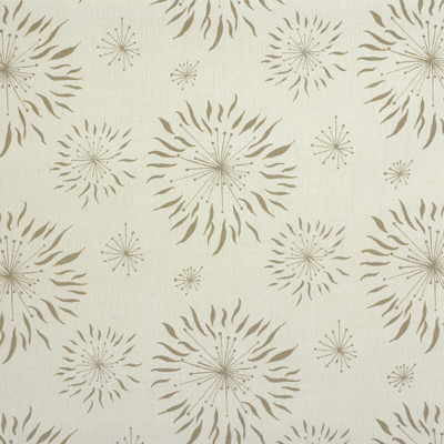 Dandelion White/Taupe by Groundworks Fabric ALLEGRA HICKS COLLECTION LINEN - 60%;COTTON - 30%;NYLON - 10% United Kingdom - Horizontal: 18 and Vertical: 8.5 54 - Fabric Carolina -