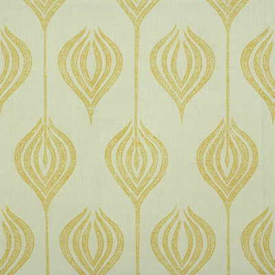 Tulip White/Yellow by Groundworks Fabric ALLEGRA HICKS COLLECTION LINEN - 60%;COTTON - 30%;NYLON - 10% United Kingdom - Horizontal: 5.5 and Vertical: 10.25 54 - Fabric Carolina -