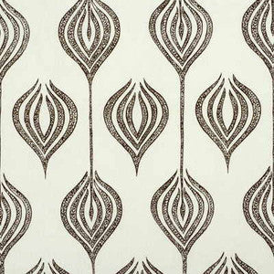 Tulip White/Chocolate by Lee Jofa Modern Fabric