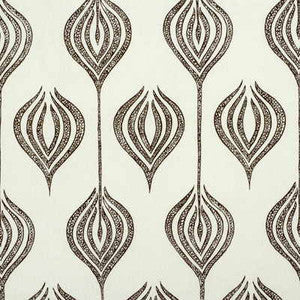 Tulip White/Chocolate by Lee Jofa Modern Fabric