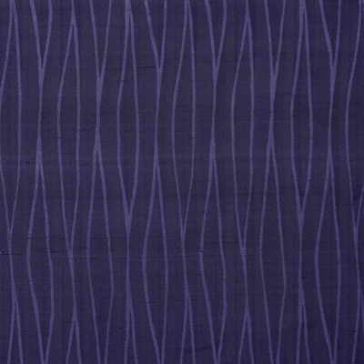 Waves Deep Purple by Groundworks Fabric ALLEGRA HICKS COLLECTION SILK - 100% India LIGHT Horizontal: 9 and Vertical: 14.75 55 - Fabric Carolina -