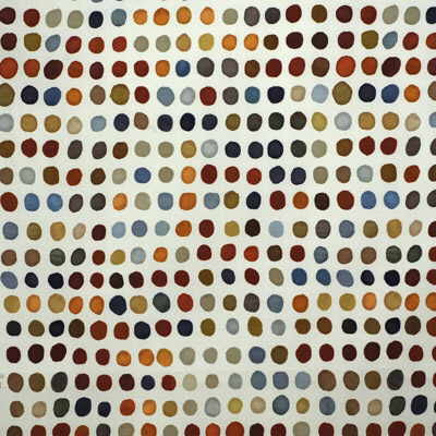 Twister Print Sky/Tang by Groundworks Fabric - LINEN - 53%;COTTON - 35%;NYLON - 12% Austria - Horizontal: 28 and Vertical: 53.5 60 - Fabric Carolina -