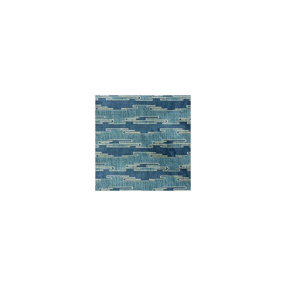 Sora Velvet Aqua/Blue by Groundworks Fabric KELLY WEARSTLER COLLECTION VISCOSE - 78%;COTTON - 22% Belgium HEAVY Horizontal: 9 and Vertical: 8 54 - Fabric Carolina -