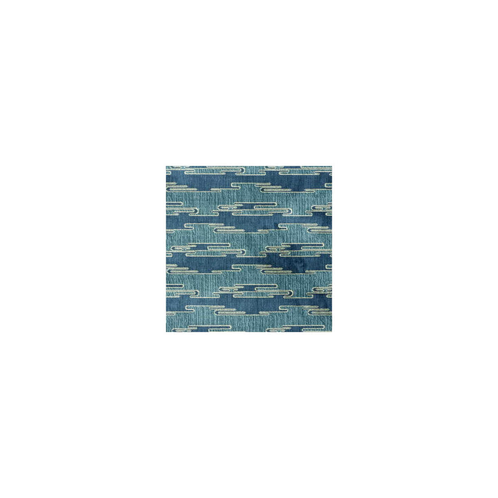 Sora Velvet Aqua/Blue by Groundworks Fabric KELLY WEARSTLER COLLECTION VISCOSE - 78%;COTTON - 22% Belgium HEAVY Horizontal: 9 and Vertical: 8 54 - Fabric Carolina -
