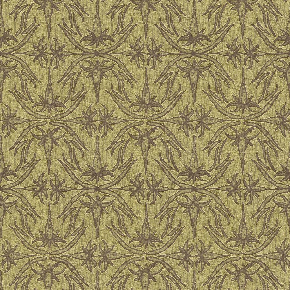 Lily Branch Lime by Groundworks Fabric ALLEGRA HICKS II COLLECTION VISCOSE - 53%;POLYESTER - 25%;COTTON - 22% Italy MEDIUM Horizontal: 13.75 and Vertical: 19.75 55 - Fabric Carolina -