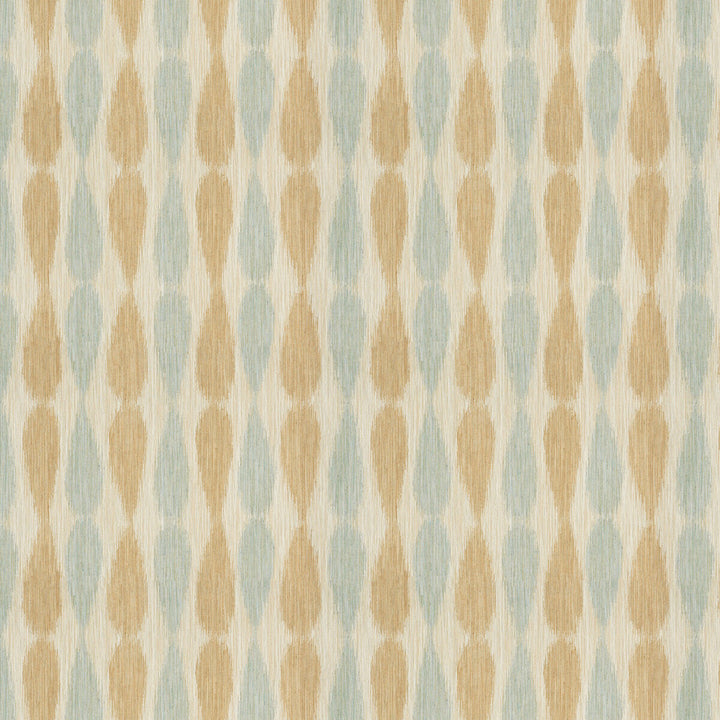 Ikat Drops Aqua by Groundworks Fabric ALLEGRA HICKS II COLLECTION VISCOSE - 60%;LINEN - 26%;NYLON - 7%;POLYESTER - 7% Italy MEDIUM Horizontal: 9 and Vertical: 12 55 - Fabric Carolina -