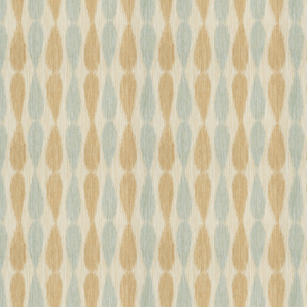 Ikat Drops Aqua by Groundworks Fabric ALLEGRA HICKS II COLLECTION VISCOSE - 60%;LINEN - 26%;NYLON - 7%;POLYESTER - 7% Italy MEDIUM Horizontal: 9 and Vertical: 12 55 - Fabric Carolina -