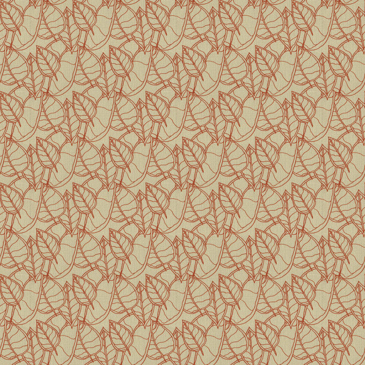 Fall Red by Groundworks Fabric ALLEGRA HICKS II COLLECTION LINEN - 60%;COTTON - 30%;NYLON - 10% United Kingdom Horizontal: 4 and Vertical: 5 55 - Fabric Carolina -