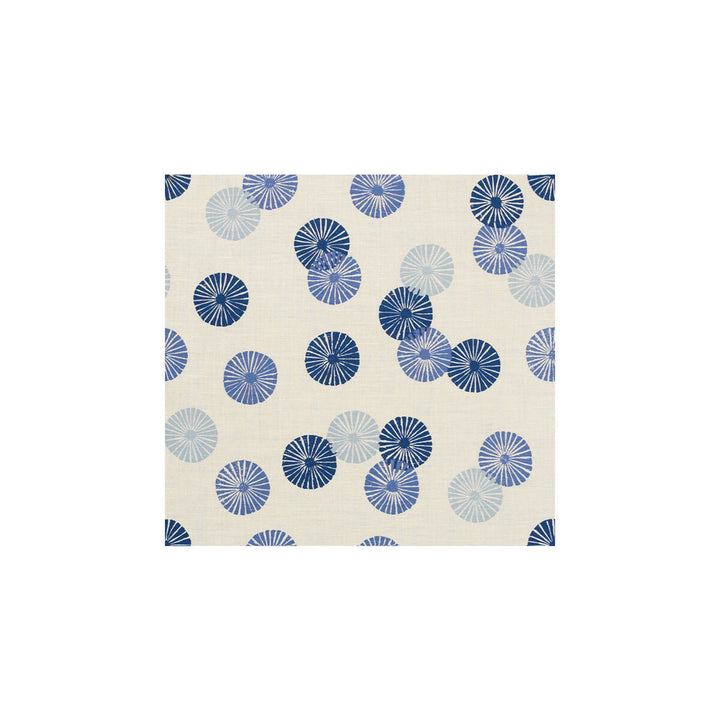 Kasa Blue by Groundworks Fabric SILHOUETTE PRINTS LINEN - 100% United States Horizontal: 27 and Vertical: 26 54 - Fabric Carolina -