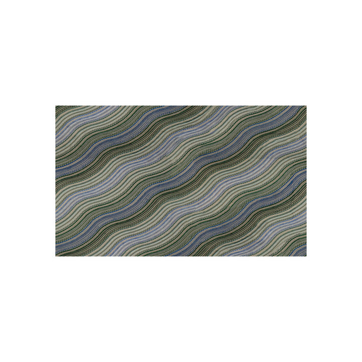 Water Stripe Emb Juniper/Lake by Groundworks Fabric KELLY WEARSTLER II LINEN - 51%;RAYON EMBROIDERED - 49% India LIGHT Horizontal: 25.6 and Vertical: 31.5 51 - Fabric Carolina -