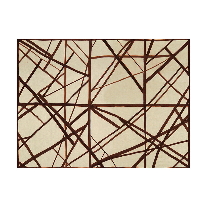 Channels Plum/Oatmeal by Lee Jofa Modern Fabric Lee Jofa Modern Fabric Channels Plum/OatmealFabric KELLY WEARSTLER II LINEN - 100% Italy </p><p>Repeat: H: 55, V: 41.5 55 - Fabric Carolina -