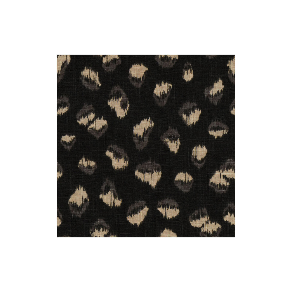 Feline Ebony/Beige by Groundworks Fabric KELLY WEARSTLER II LINEN - 100% Thailand - Horizontal: 9 and Vertical: 9 54 - Fabric Carolina -
