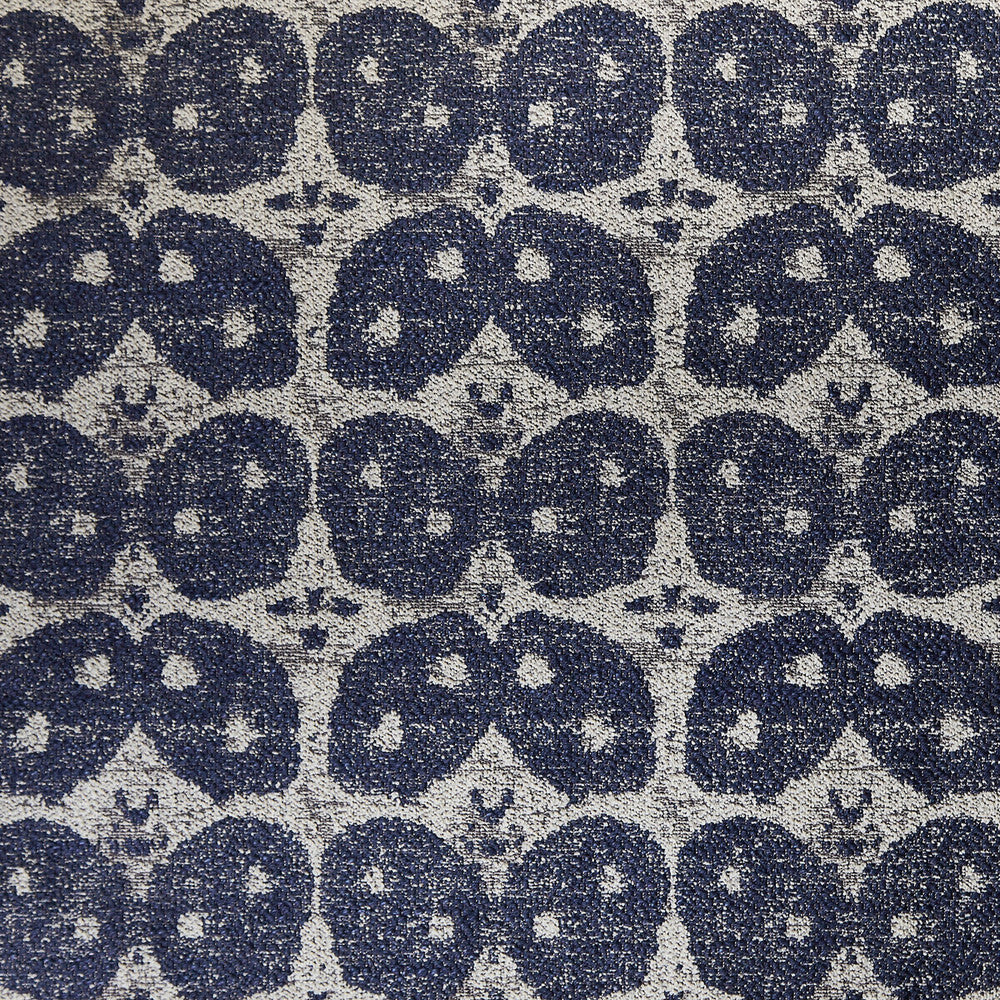 Panarea Midnight Blue by Groundworks Fabric ALLEGRA HICKS ISLANDS COLLECTION VISCOSE - 44%;COTTON - 27%;LINEN - 11%;ACRYLIC - 9%;NYLON - 9% Italy - Horizontal: 5.5 and Vertical: 4.88 55 - Fabric Carolina -