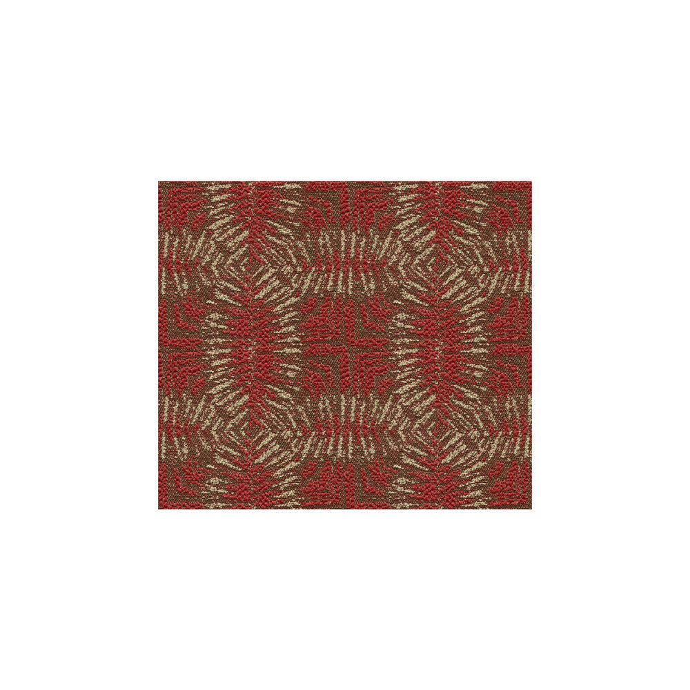 Calypso Ruby by Groundworks Fabric ALLEGRA HICKS ISLANDS COLLECTION VISCOSE - 50%;COTTON - 24%;LINEN - 10%;ACRYLIC - 8%;NYLON - 8% Italy Horizontal: 5.5 and Vertical: 4.92 55 - Fabric Carolina -