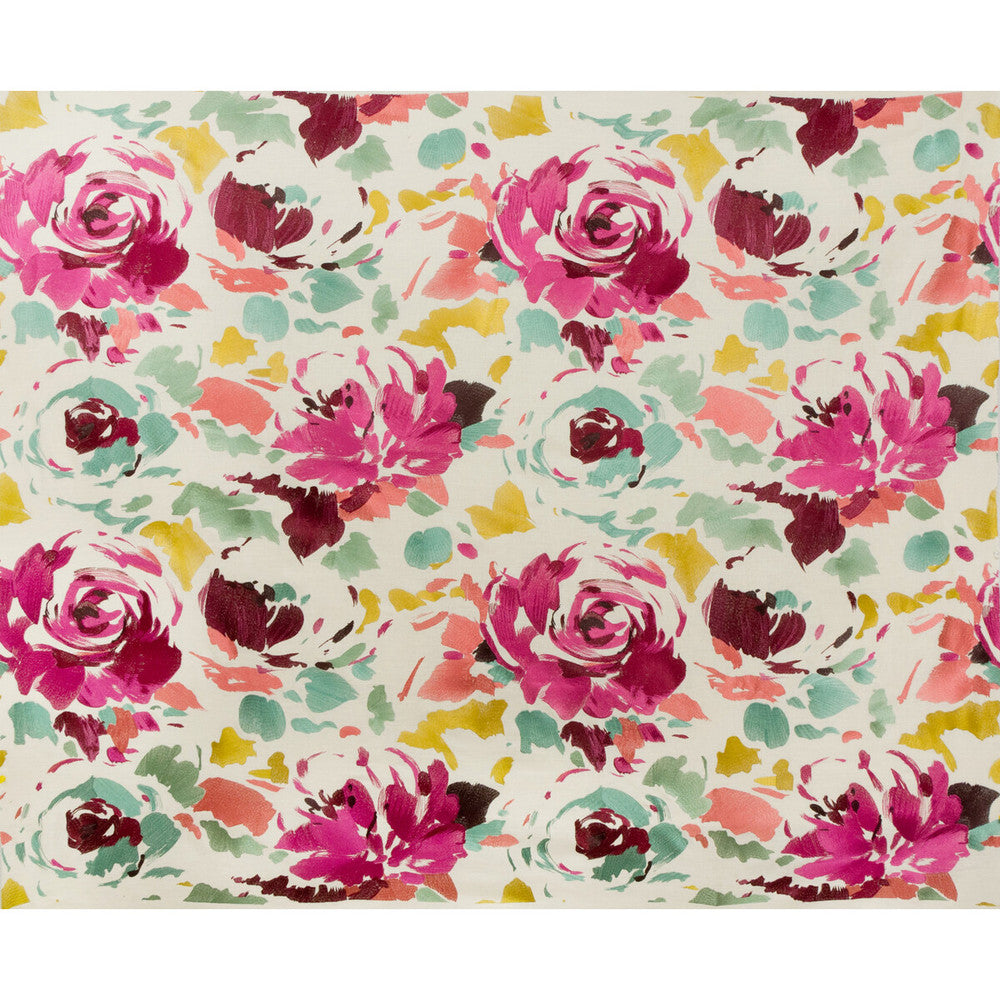 Kalos Emb Pink/Sage by Groundworks Fabric KALEIDOSCOPE LINEN - 58%;SPUN POLYESTER - 21%;VISCOSE - 21% India LIGHT Horizontal: 25.5 and Vertical: 31.5 51 - Fabric Carolina -