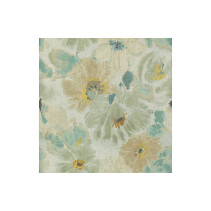 Giverny Mist by Groundworks Fabric KALEIDOSCOPE LINEN - 100% Italy MEDIUM Horizontal: 27.5 and Vertical: 27.5 55 - Fabric Carolina -