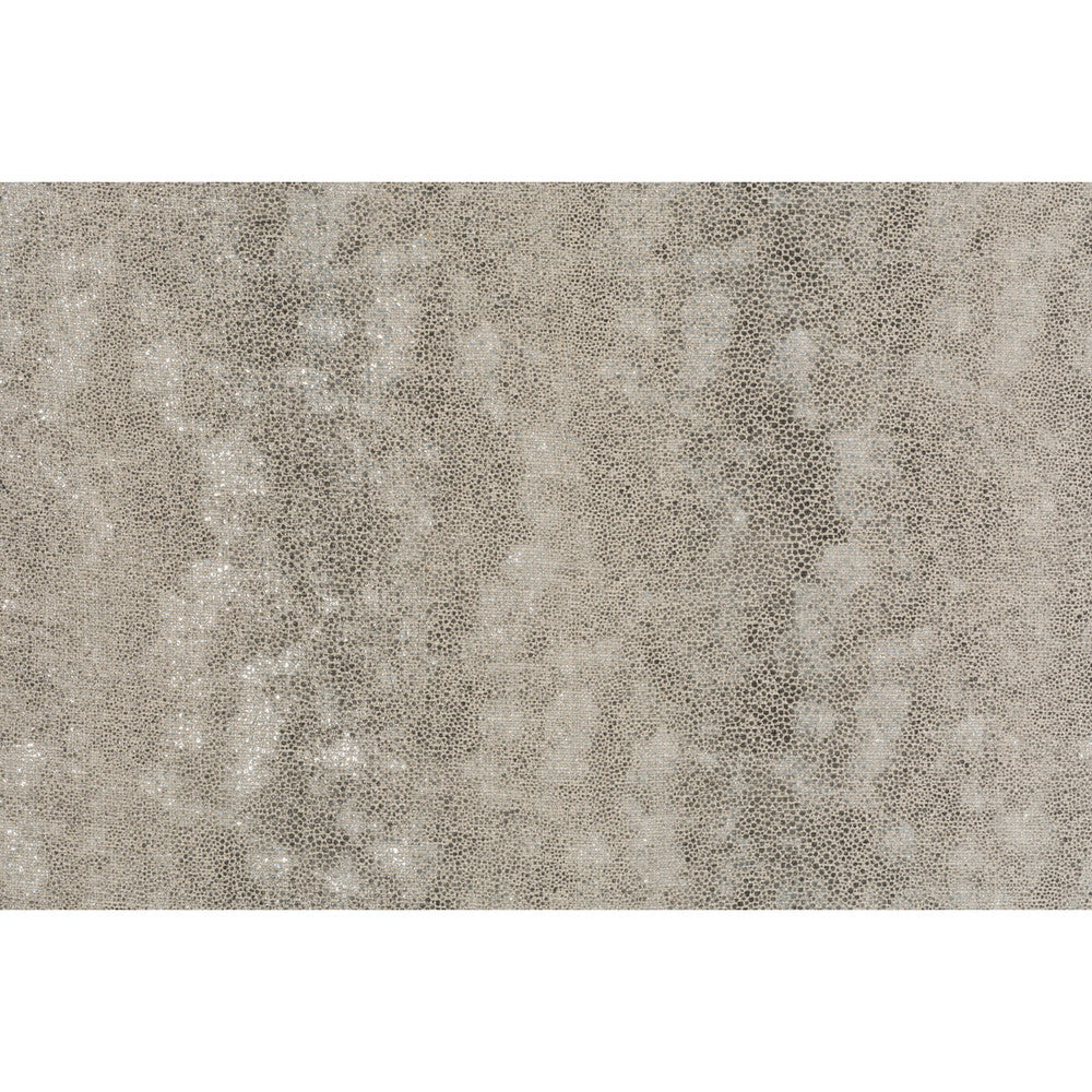 Pyrite Silver by Groundworks Fabric KELLY WEARSTLER LEATHER COLLECTION LINEN - 99%;POLYESTER - 1% Italy MEDIUM Horizontal: 8.625 and Vertical: 54 - Fabric Carolina -