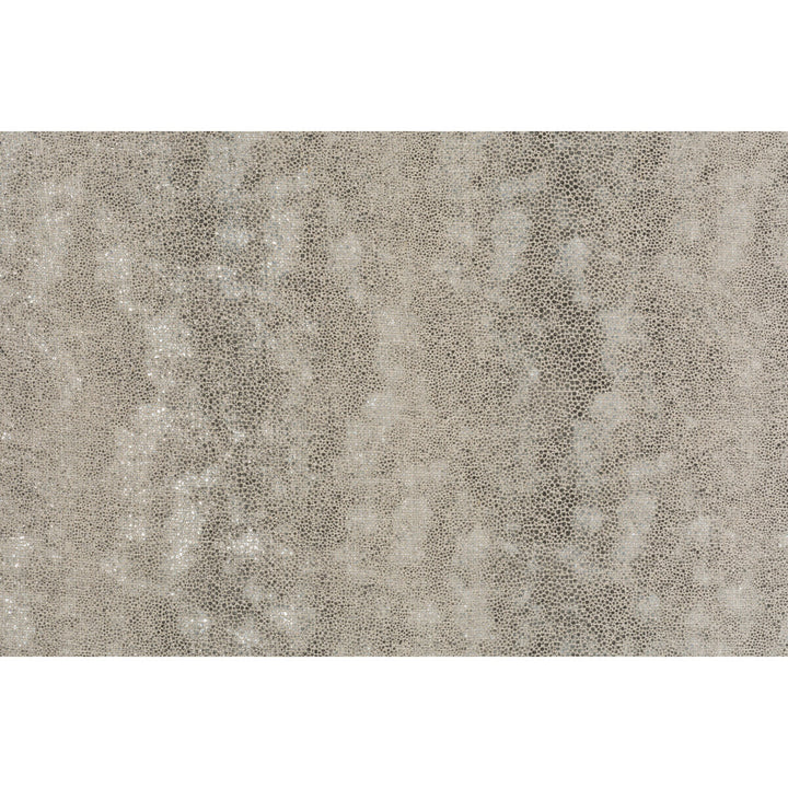 Pyrite Silver by Groundworks Fabric KELLY WEARSTLER LEATHER COLLECTION LINEN - 99%;POLYESTER - 1% Italy MEDIUM Horizontal: 8.625 and Vertical: 54 - Fabric Carolina -