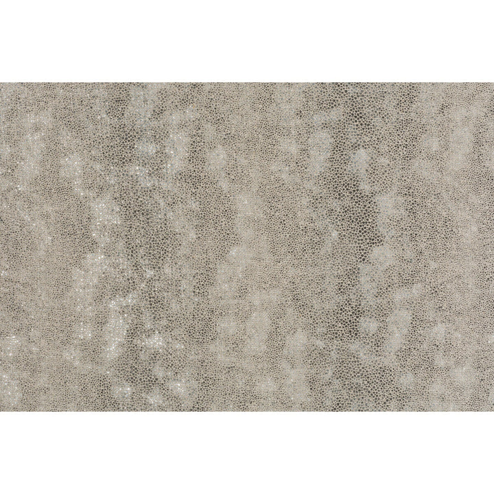 Pyrite Silver by Groundworks Designer Fabric KELLY WEARSTLER LEATHER COLLECTION LINEN - 99%;POLYESTER - 1% Italy MEDIUM Horizontal: 8.625 and Vertical: - 54 - Swanky Fabrics -