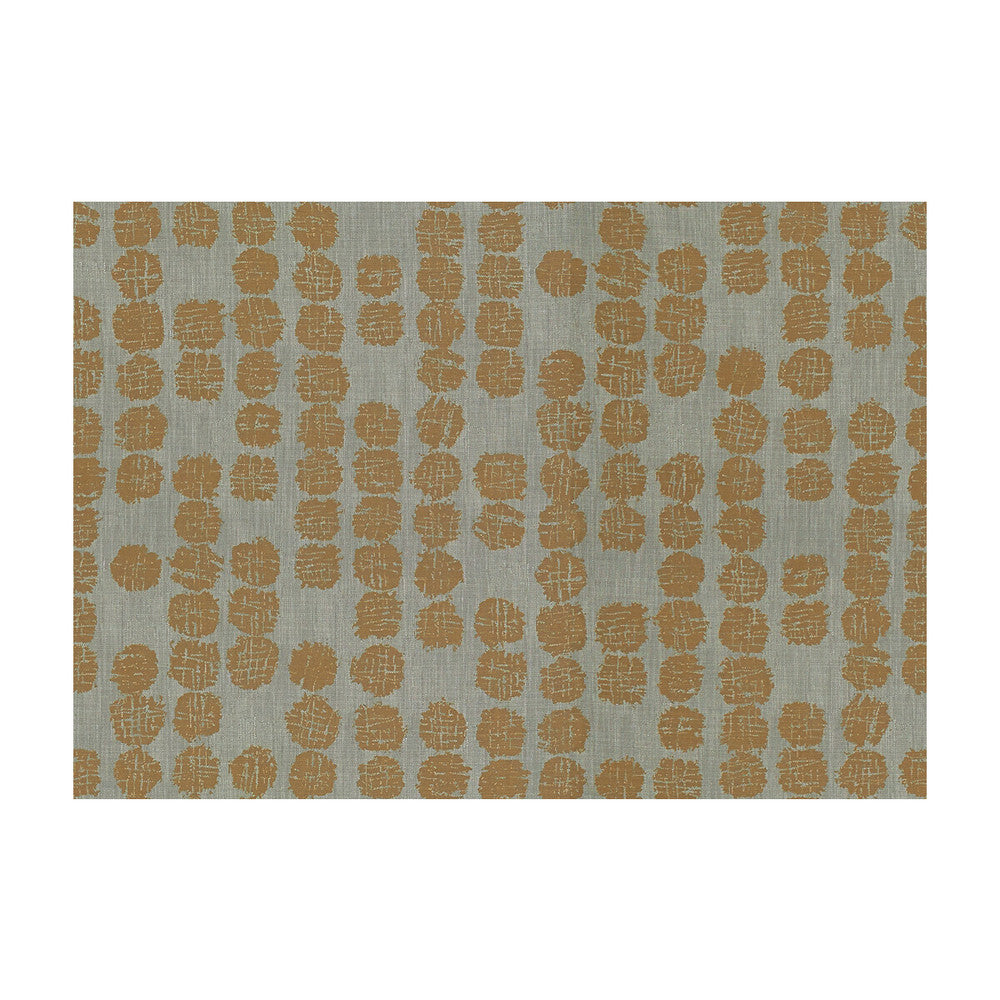 Solstice Rust/Dove by Groundworks Fabric KELLY WEARSTLER TERRA FIRMA TEXTILES SOLUTION DYED POLYESTER - 100% Italy HEAVY Horizontal: 17.75 and Vertical: 25.25 53.5 - Fabric Carolina -