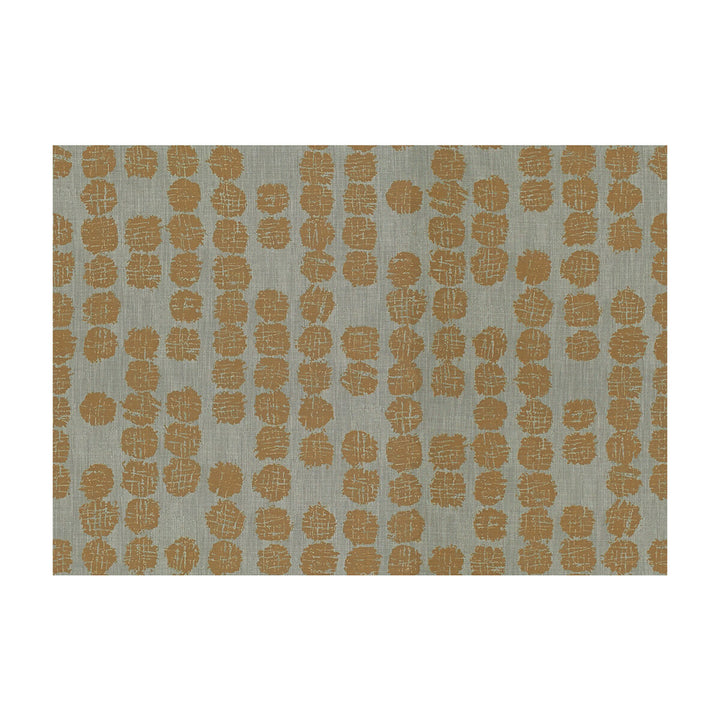 Solstice Rust/Dove by Groundworks Fabric KELLY WEARSTLER TERRA FIRMA TEXTILES SOLUTION DYED POLYESTER - 100% Italy HEAVY Horizontal: 17.75 and Vertical: 25.25 53.5 - Fabric Carolina -