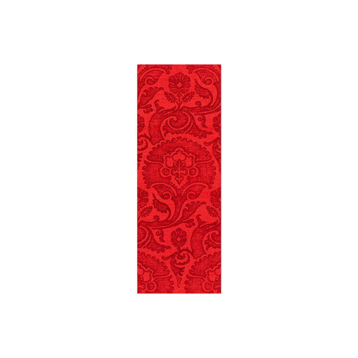 Bargello Scarlet by Groundworks Fabric ASHLEY HICKS TEXTURES LINEN - 55%;COTTON - 45% Belgium HEAVY Horizontal: 8.8 and Vertical: 24.4 54 - Fabric Carolina -