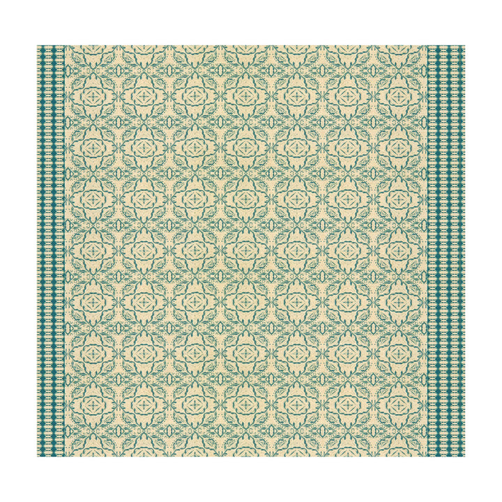 Maze Cornflower by Groundworks Fabric ALLEGRA HICKS GARDEN COLLECTION LINEN - 88%;NYLON - 12% Belgium HEAVY Horizontal: 52 and Vertical: 6.5 53 - Fabric Carolina -