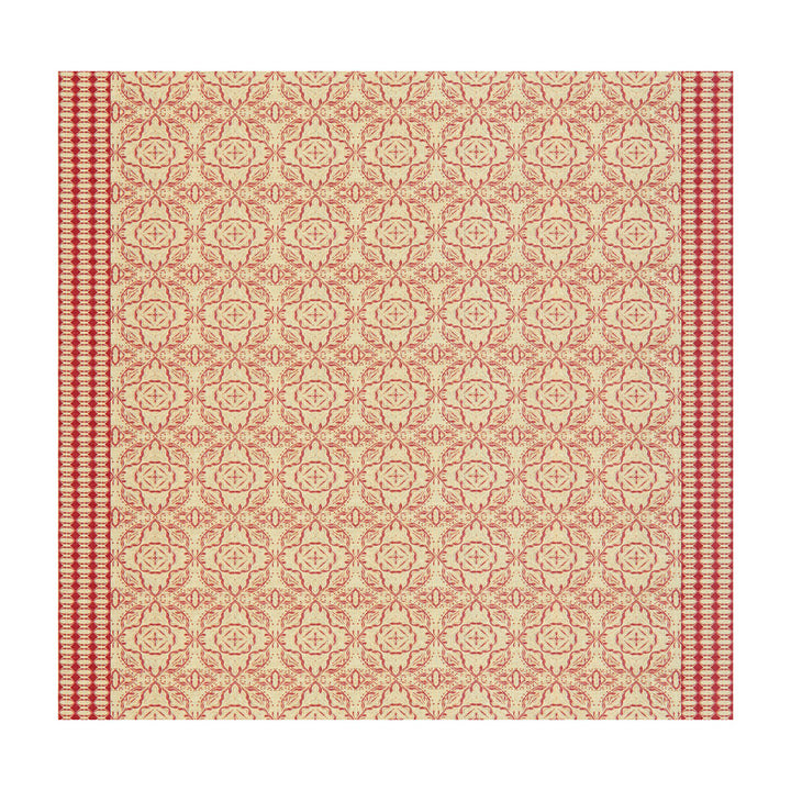 Maze Cerise by Groundworks Fabric ALLEGRA HICKS GARDEN COLLECTION LINEN - 88%;NYLON - 12% Belgium HEAVY Horizontal: 52 and Vertical: 6.5 53 - Fabric Carolina -