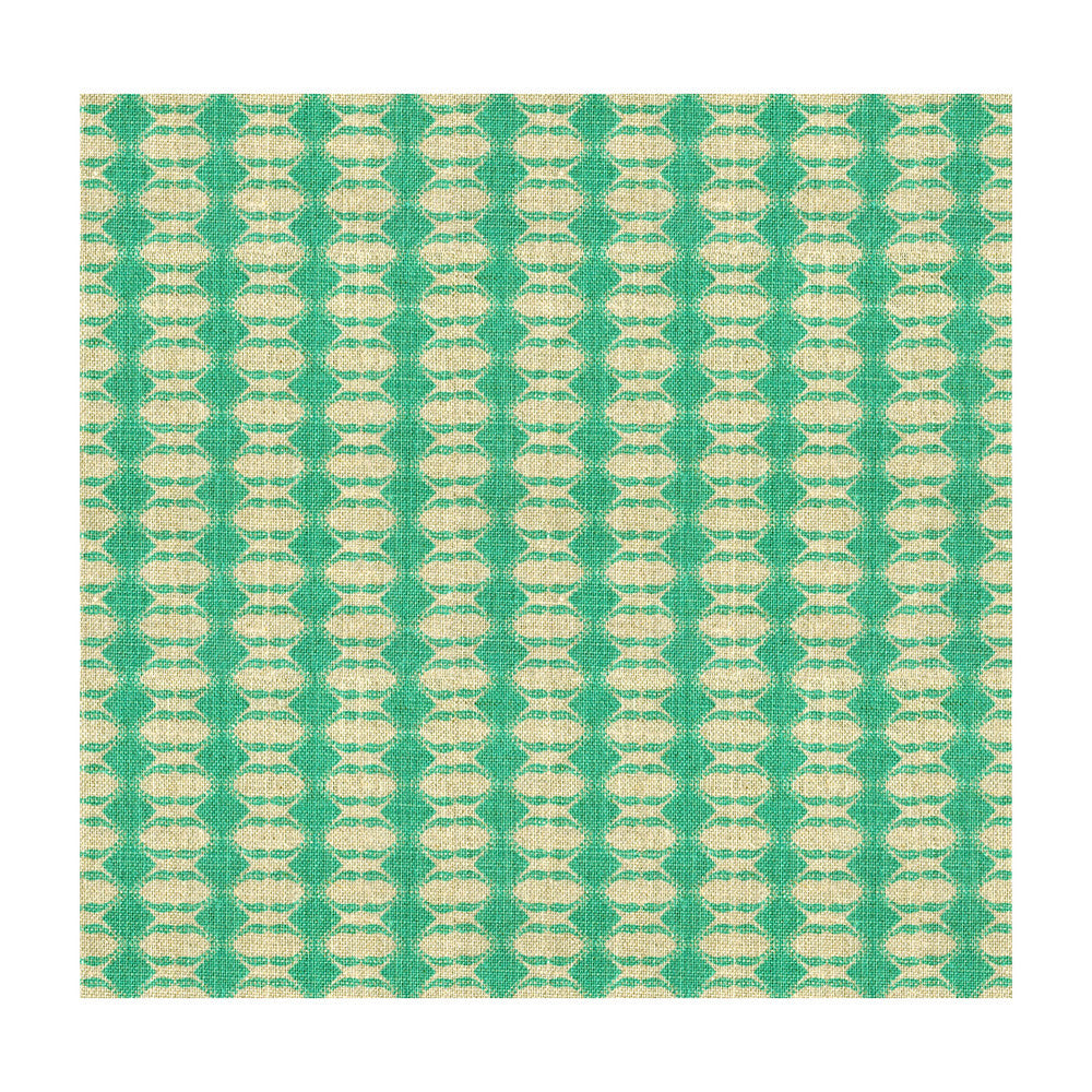 Diamond Aqua by Groundworks Fabric ALLEGRA HICKS GARDEN COLLECTION LINEN - 88%;NYLON - 12% Belgium HEAVY Horizontal: 1.25 and Vertical: 1 53 - Fabric Carolina -