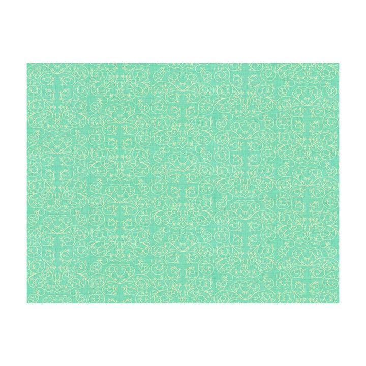 Garden Reverse Aqua by Groundworks Fabric ALLEGRA HICKS GARDEN COLLECTION LINEN - 88%;NYLON - 12% Belgium HEAVY Horizontal: 9.85 and Vertical: 12.61 50 - Fabric Carolina -