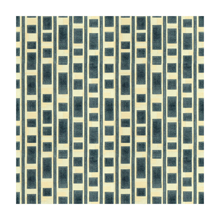 Resolution Blue by Groundworks Fabric MARY FISHER VISCOSE - 55%;COTTON - 28%;LINEN - 17% India HEAVY Horizontal: 9 and Vertical: 9.25 54 - Fabric Carolina -
