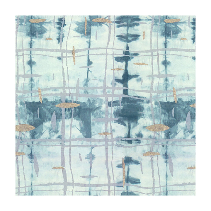 Crossroads Slate Blue by Groundworks Fabric MARY FISHER SILK - 85%;SPUN POLYESTER - 12%;LUREX - 3% India - Horizontal: 25.5 and Vertical: 34.5 51 - Fabric Carolina -