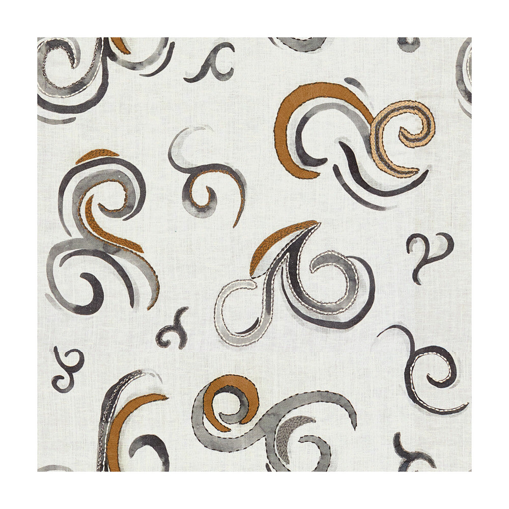 Exhilaration Neutrals by Groundworks Fabric MARY FISHER LINEN - 75%;POLYESTER - 25% India - Horizontal: 27.5 and Vertical: 27 54 - Fabric Carolina -