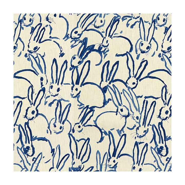 Hutch Print Navy by Groundworks Fabric HUNT SLONEM FOR GROUNDWORKS LINEN - 100% China Horizontal: 27 and Vertical: 32 54 - Fabric Carolina -