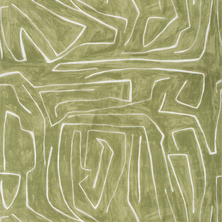 Graffito Fern by Groundworks Designer Fabric KELLY WEARSTLER V COTTON - 52%;LINEN - 48% Italy MEDIUM Horizontal: 54 and Vertical: 54 54 - Swanky Fabrics -