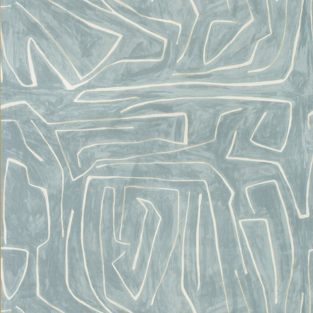 Graffito Deep Sky by Groundworks Fabric KELLY WEARSTLER V COTTON - 52%;LINEN - 48% Italy MEDIUM Horizontal: 54 and Vertical: 54 54 - Fabric Carolina -