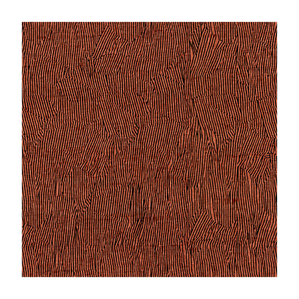 Avant Salmon/Black by Groundworks Fabric KELLY WEARSTLER III LINEN - 100% China Horizontal: 27 and Vertical: 27 54 - Fabric Carolina -