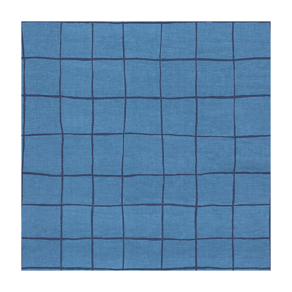 Coquette Blue/Navy by Groundworks Fabric KELLY WEARSTLER III COTTON - 100% United States Horizontal: 27 and Vertical: 27 54 - Fabric Carolina -